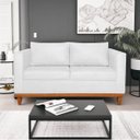 Ver imagem 1 de Sofá 3 Lugares Europa 180 cm Estilo Conforto e Elegância Suede - Doce Sonho Móveis