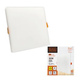 Painel Plafon Led Borda Infinita Black + Decker Quadrado 32W Branco Frio - 4