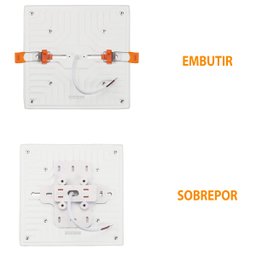 Painel Plafon Led Borda Infinita Black + Decker Quadrado 32W Branco Frio - 3