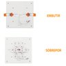 Painel Plafon Led Borda Infinita Black + Decker Quadrado 32W Branco Frio - 3