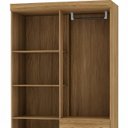 Ver imagem 4 de Guarda Roupa Solteiro Pequeno Ideal 4 Portas 2gavetas Nature