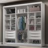 Guarda Roupa Casal 2 Portas MDF Ripado com Espelho Imperium Belmax:Branco - 4