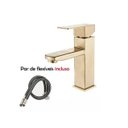 Ver imagem 6 de Torneira Lavabo Monocomando Banheiro Dourada Misturador S304