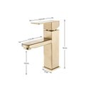 Ver imagem 2 de Torneira Lavabo Monocomando Banheiro Dourada Misturador S304