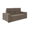 Sofá Retrátil Reclinável 4 Lugares Suede Veludo Fenix Espresso Móveis - 6
