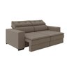 Sofá Retrátil Reclinável 4 Lugares Suede Veludo Fenix Espresso Móveis - 5