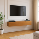 Ver imagem 1 de Rack Suspenso Línea 110cm para Tv ou Painel com 2 Portas Basculantes