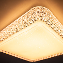Ver imagem 2 de Lustre Plafon Led Orion 12w 28x28 Céu Estrelado Acrílico Branco Quente 3000k Bivolt