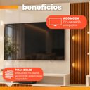 Ver imagem 5 de Estante Home Teather para TV até 55 Polegadas com LED Ripado Impressão 3D 2,10m Cross Off White