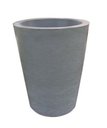 Ver mais imagens de Kit 4 Vaso Planta 50x40 Redondo Cônico Polietileno BGPLASTICOS CINZA CIMENTO 004