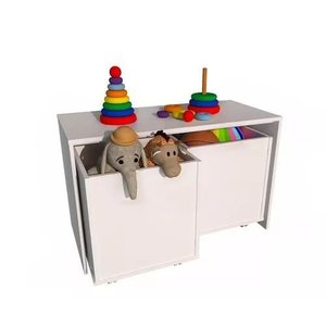 Mesa Infantil Woodcore com 2 Baús em 100% Mdf (rack de 80cm)
