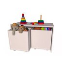 Ver imagem 2 de Mesa Infantil Woodcore com 2 Baús em 100% Mdf (rack de 80cm)