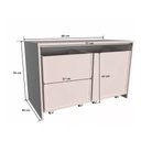 Ver imagem 5 de Mesa Infantil Woodcore com 2 Baús em 100% Mdf (rack de 80cm)