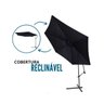 Ombrelone Lateral Articulado Alumínio 3,5m Grande Praia Piscina Jardim com Base Importway Iwobl-350  - 5