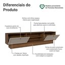 Ver imagem 4 de Rack para Tv até 80 Polegadas 218 Cm 2 Portas Rustic/crema Vik Madesa