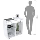 Ver imagem 6 de BALCÃO VITRINE EXPOSITOR 2 GAVETAS 100% MDF M492.B (LOJA) MUNDI MOVEIS
