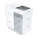Ver imagem 3 de BALCÃO VITRINE EXPOSITOR 2 GAVETAS 100% MDF M492.B (LOJA) MUNDI MOVEIS