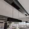 Lustre Linear Moderno Preto Sala Quarto 70cm Retangular Tubular T8 - 5