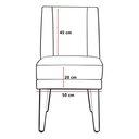 Ver imagem 5 de Kit 6 Cadeiras de Jantar Maria Linho Preto Linho Preto