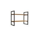 Ver imagem 2 de Nicho Kappesberg 2 Prateleiras Industrial Canela/preto Fosco 60cm X 72cm