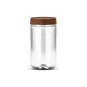 Ver imagem 1 de 12un Pote Multiuso Plástico Bazar 1100ml com Tampa Amadeirado G1119 Galvanotek
