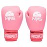 Kit Luva Boxe Thai Prospect Mks Combat Rosa + Bandagem + Protetor Bucal - 12 Oz - 2