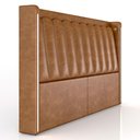 Ver imagem 6 de Cabeceira Cama King 195cm Luara Sintético Caramelo Z37 - Mpozenato