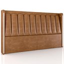 Ver imagem 1 de Cabeceira Cama King 195cm Luara Sintético Caramelo Z37 - Mpozenato