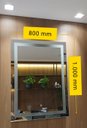 Ver imagem 6 de Espelho Decorativo de Luxo 80x100cm | Iluminado Led Frio 6000k | Touch Screen | Jateado |