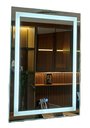 Ver imagem 1 de Espelho Decorativo de Luxo 80x100cm | Iluminado Led Frio 6000k | Touch Screen | Jateado |