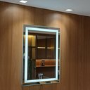 Ver imagem 5 de Espelho Decorativo de Luxo 80x100cm | Iluminado Led Frio 6000k | Touch Screen | Jateado |