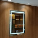 Ver imagem 3 de Espelho Decorativo de Luxo 80x100cm | Iluminado Led Frio 6000k | Touch Screen | Jateado |