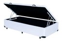 Ver imagem 1 de Cama Box Bau Solteirão Premium ( Blindada ) Super Reforçada - Corino - Branco