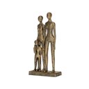 Ver imagem 2 de Escultura Decorativa Família em Poliresina Dourado 30cm 20505 Mart