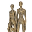 Ver imagem 3 de Escultura Decorativa Família em Poliresina Dourado 30cm 20505 Mart