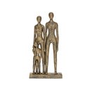 Ver imagem 1 de Escultura Decorativa Família em Poliresina Dourado 30cm 20505 Mart