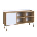 Ver imagem 7 de Balcão Credenza 1 Porta 1 Gaveta 136cm Home Office Hanover/branco Flexus Artesano
