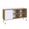 Balcão Credenza 1 Porta 1 Gaveta 136cm Home Office Hanover/branco Flexus Artesano - 7