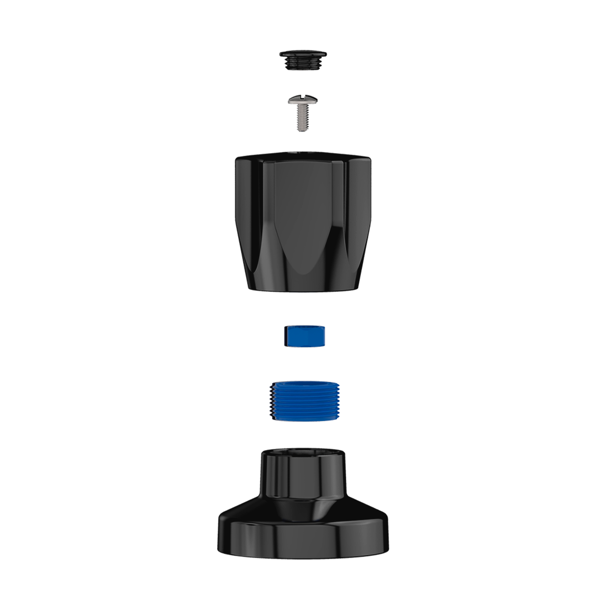 Acabamento Blukit para Registro Padrão Deca/docol C50 Preto - 4
