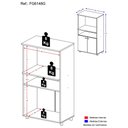 Ver imagem 3 de Armário para Forno e Microondas Multimóveis 2 Portas Fg6148 Branco