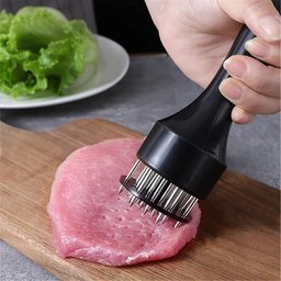 Amaciador Batedor de Carne Bife com Furador Manual Aço Inox - 2