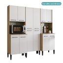 Ver imagem 3 de Armário de Cozinha Compacta Arizona Organizador Carraro Carvalho com Branco