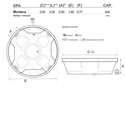 Spa Redondo Montana Completo com Hidro - 127v - 2