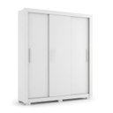 Ver imagem 2 de Guarda-Roupa Solteiro 3 Portas, 2 Gavetas e Pés Apollo Branco