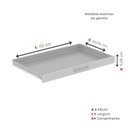 Ver imagem 6 de Mapoteca Mont 5 Gavetas 71,3cm x 120,4cm Aço Branco/Cinza