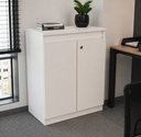 Ver imagem 2 de Armário Baixo Auxiliar Multiuso 2 Portas - Linha Studio: Branco