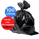 Ver imagem 2 de Saco de Lixo Preto 100 Litros Reforçado 100un Micra 0,08