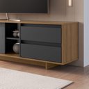 Ver imagem 4 de Conjunto Rack com Painel Linea para TV 55 Polegadas LED Mel/Grafite