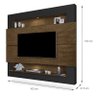 Painel Suspenso Riviera 163 com led para TV até 57 Polegadas Luapa Móveis - 3