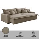 Ver imagem 7 de Sofá Montreal Veludo 2 Módulos de 90cm B25cm Meu Sofá Online B002 Veludo Capuccino